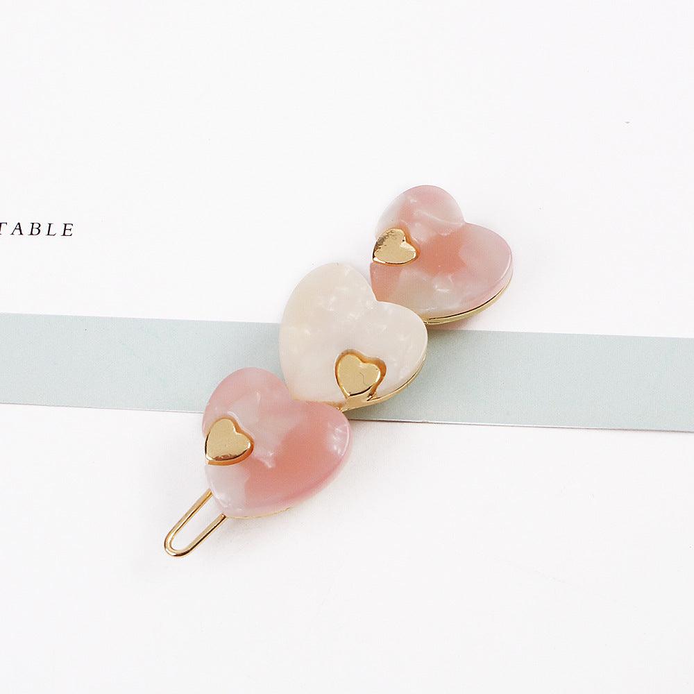 Hair clip|SUGAR SUGAR, Minimalistic Heart Clip in Rose