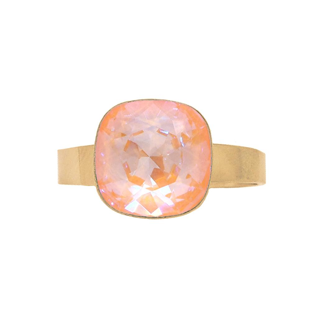 Ring, BOHM PARIS|Bague Bea Peach DeLite Crystal