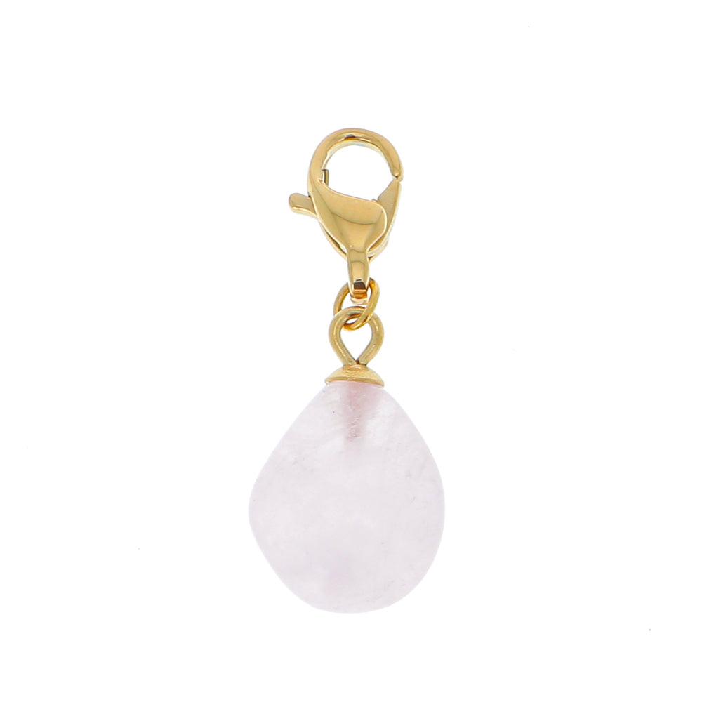 Mascot/pendant, BOHM PARIS|Lockie Charm Naturelle quartz rose