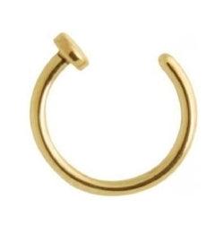 Piercing ring, nose ring Steel Zirconline® Open Nose Hoop 0.8mm