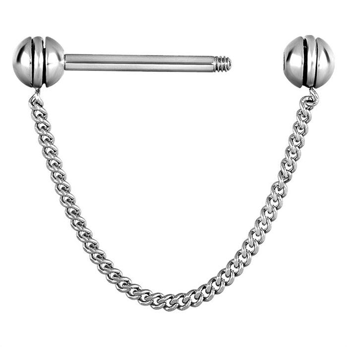 Nipple Barbell, Rotating Chain Nipple Barbell