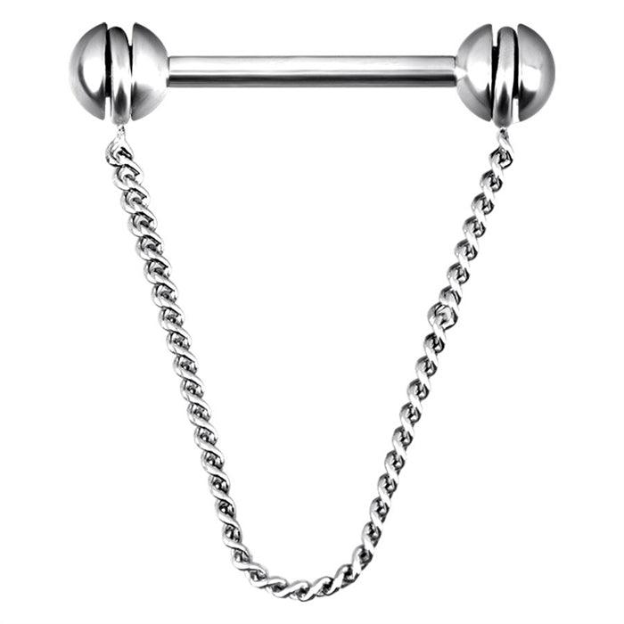 Nipple Barbell, Rotating Chain Nipple Barbell