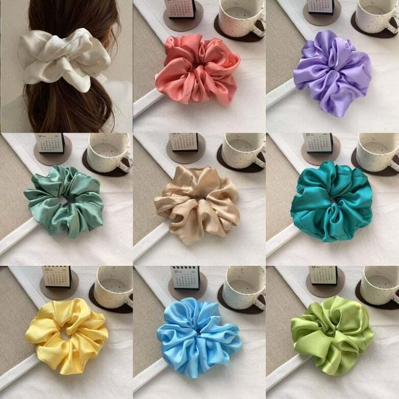 Donitsi/Scrunchie|SUGAR SUGAR, XXL Satin Scrunchie -satiinidonitsi