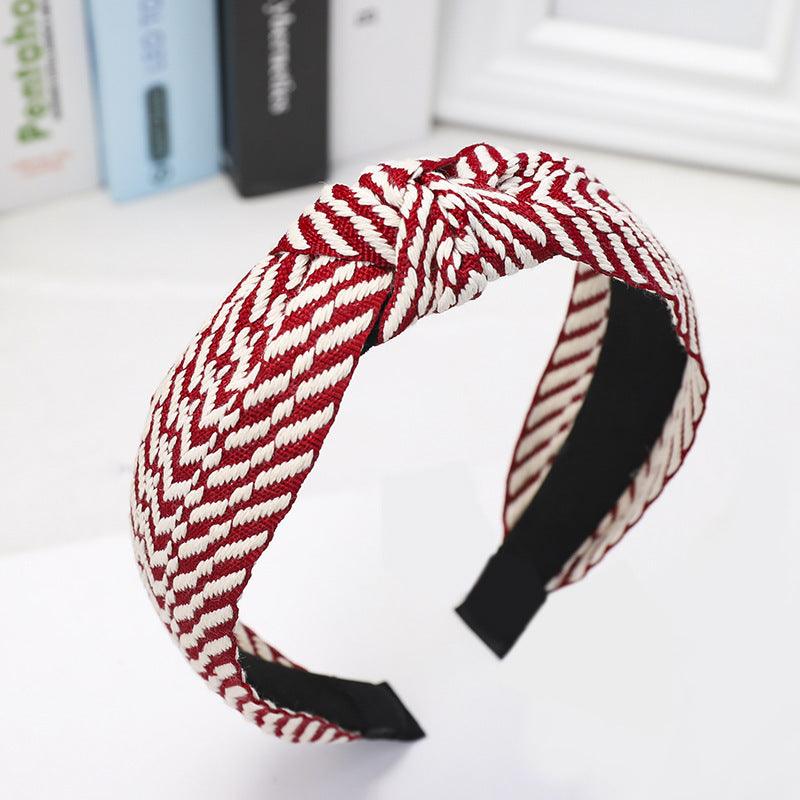 Hairband|SUGAR SUGAR, Stripy Hairband in Red