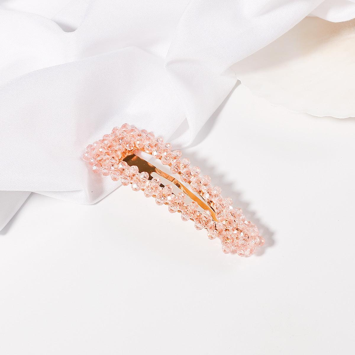 Hair clip|SUGAR SUGAR, Sparkling Gold Clip in Pink