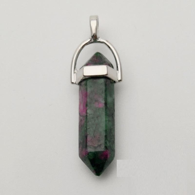 NATURE COLLECTION|Ruby Zoisite natural stone pendant