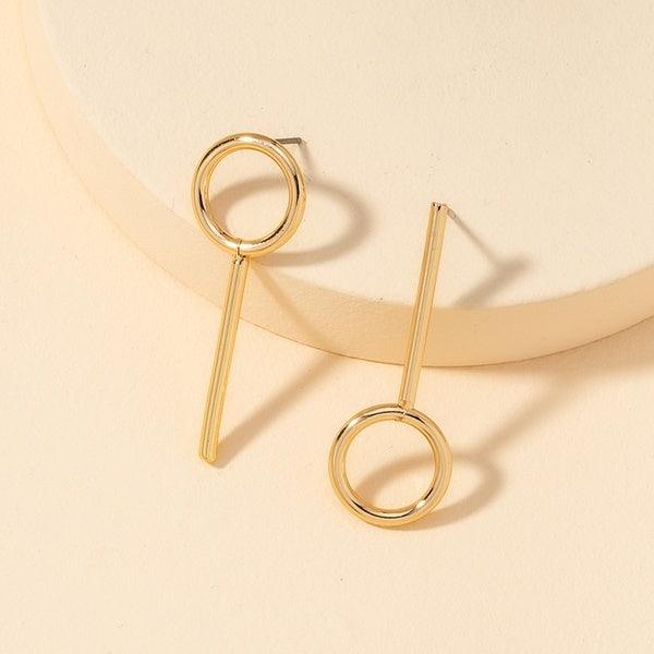 Earrings, FRENCH RIVIERA|Minimalistic Gold Earrings