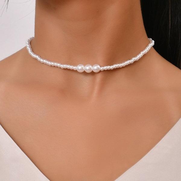 Necklace, FRENCH RIVIERA|Chic Pearl Necklace