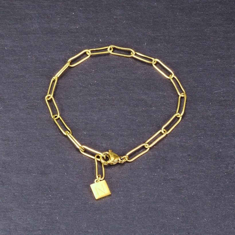 Surgical steel bracelet, FRENCH RIVIERA|Norah Chain in Gold