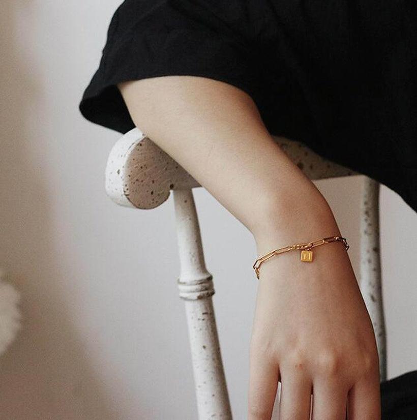 Surgical steel bracelet, FRENCH RIVIERA|Norah Chain in Gold