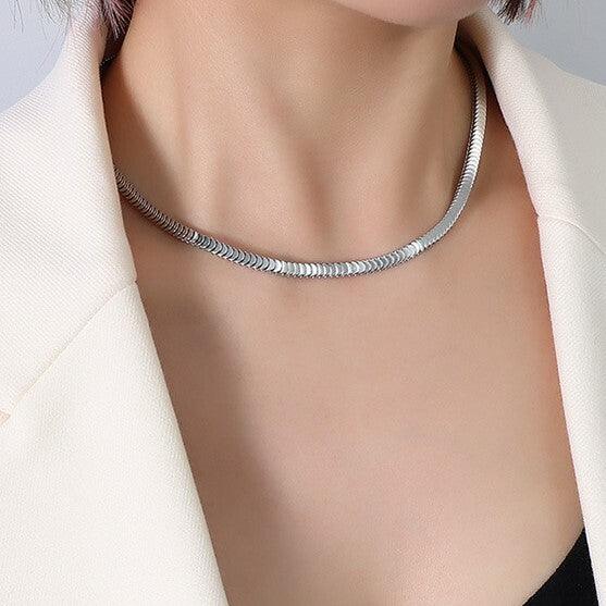 Surgical steel necklace, FRENCH RIVIERA|Lux Chain in Steel