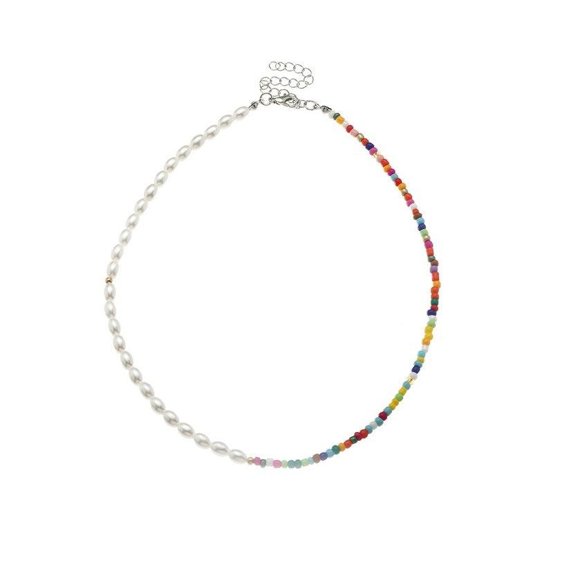 Kaulakoru, FRENCH RIVIERA|Half & Half Pearl and Surf Necklace