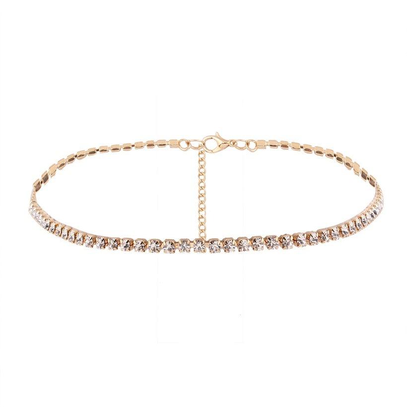 Necklace, FRENCH RIVIERA|Shiny Choker Necklace in Gold