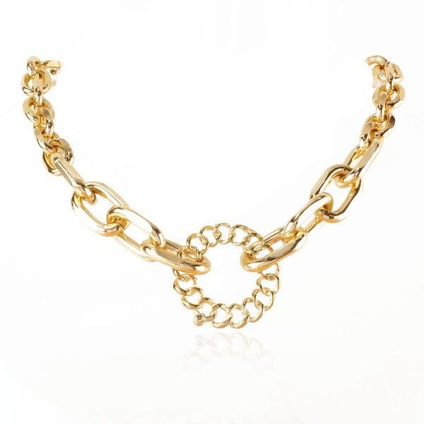 Necklace, FRENCH RIVIERA|Caroline Necklace in Gold