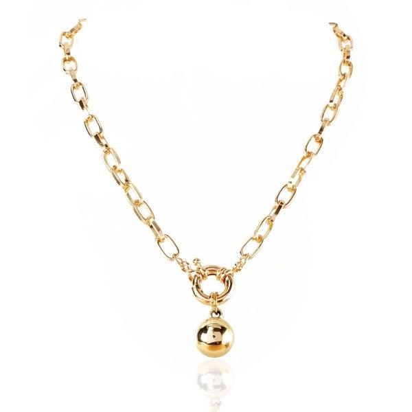 Necklace, FRENCH RIVIERA|Elle Necklace in Gold