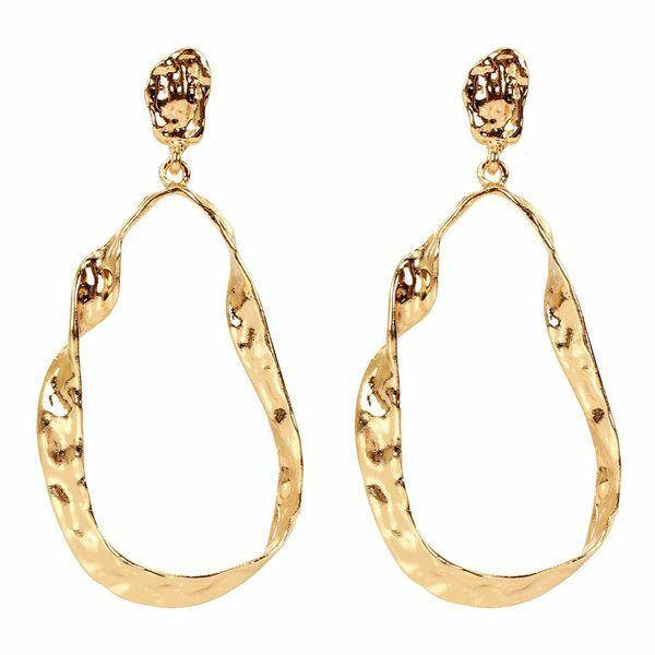 Korvakorut, FRENCH RIVIERA|Large Paola Earrings in Gold