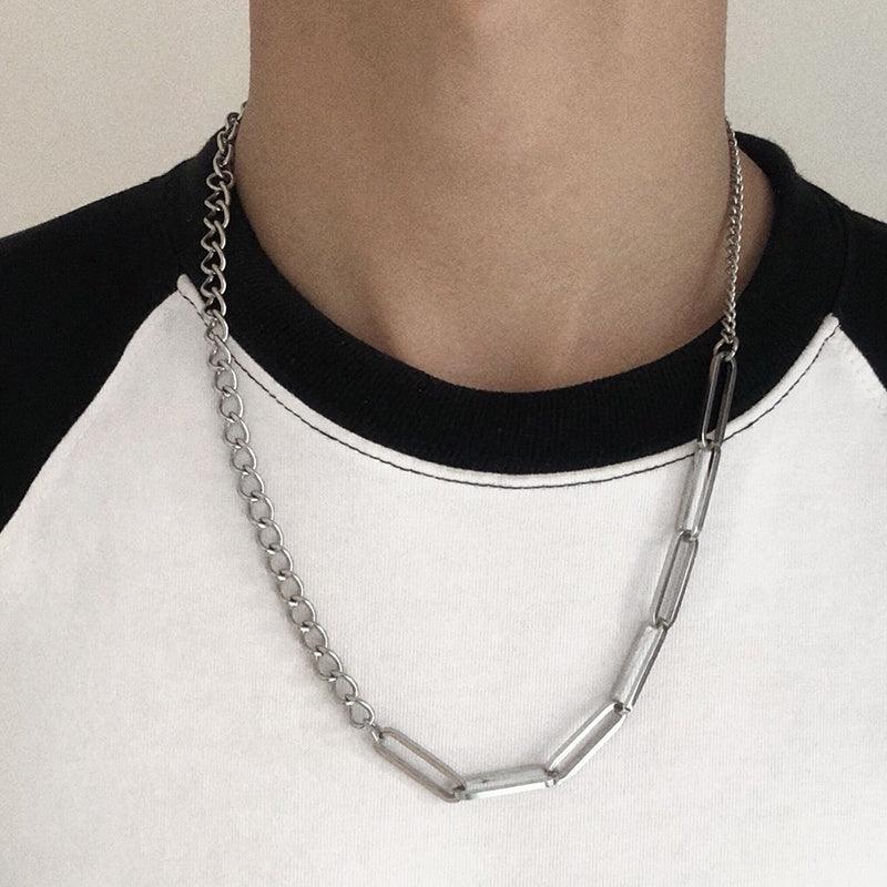 Necklace, Modern Asymmetric Chain