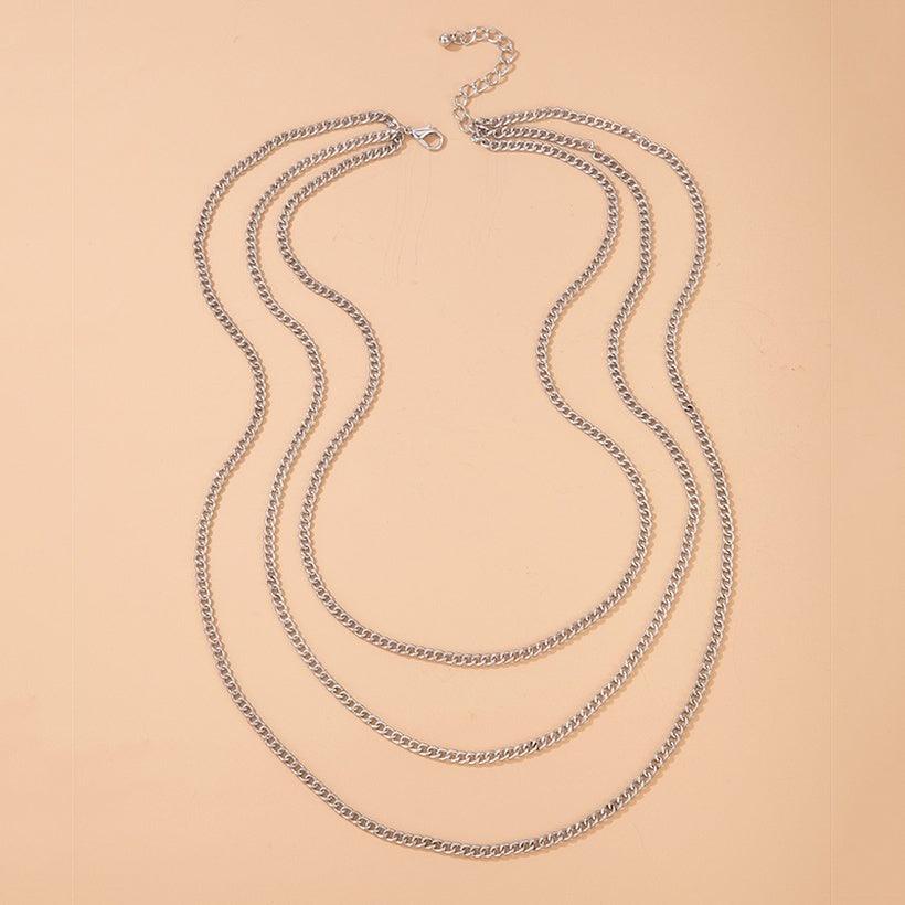 Necklace, Modern Three Layer Chain