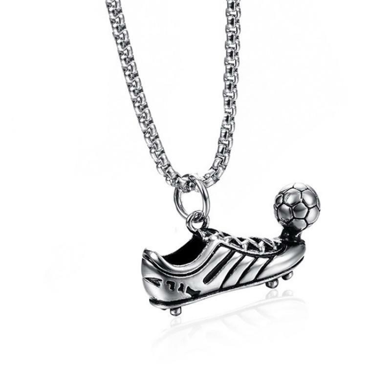 Surgical steel pendant, Football Shoe Pendant