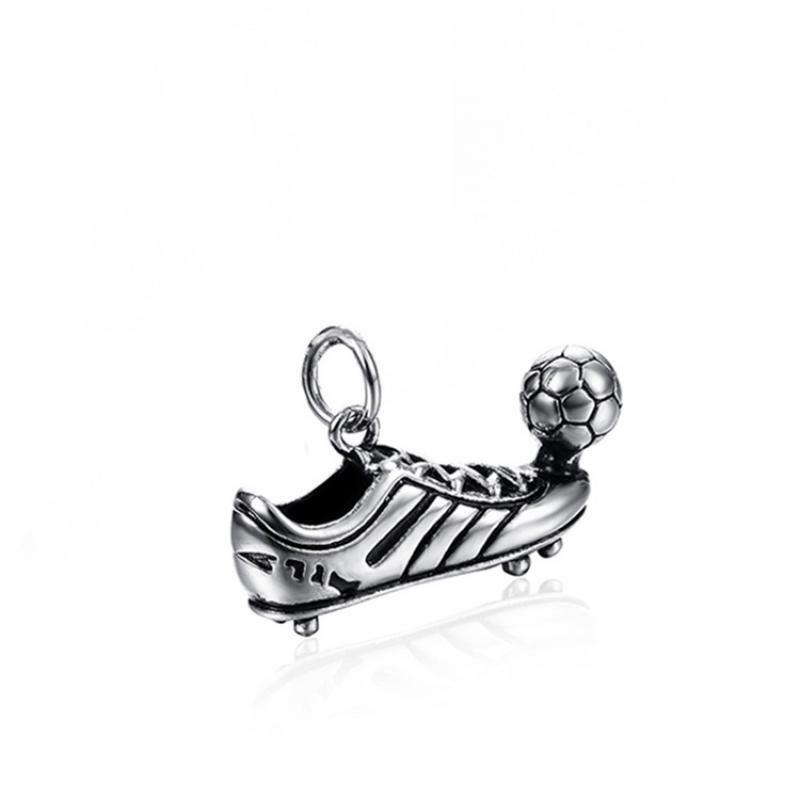 Surgical steel pendant, Football Shoe Pendant