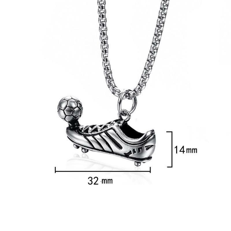 Surgical steel pendant, Football Shoe Pendant