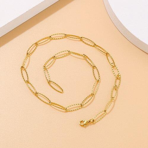 Surgical steel necklace, FRENCH RIVIERA|Cherié Chain in Gold