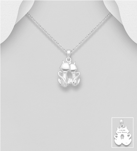 Silver pendant, PREMIUM COLLECTION|Love Cats