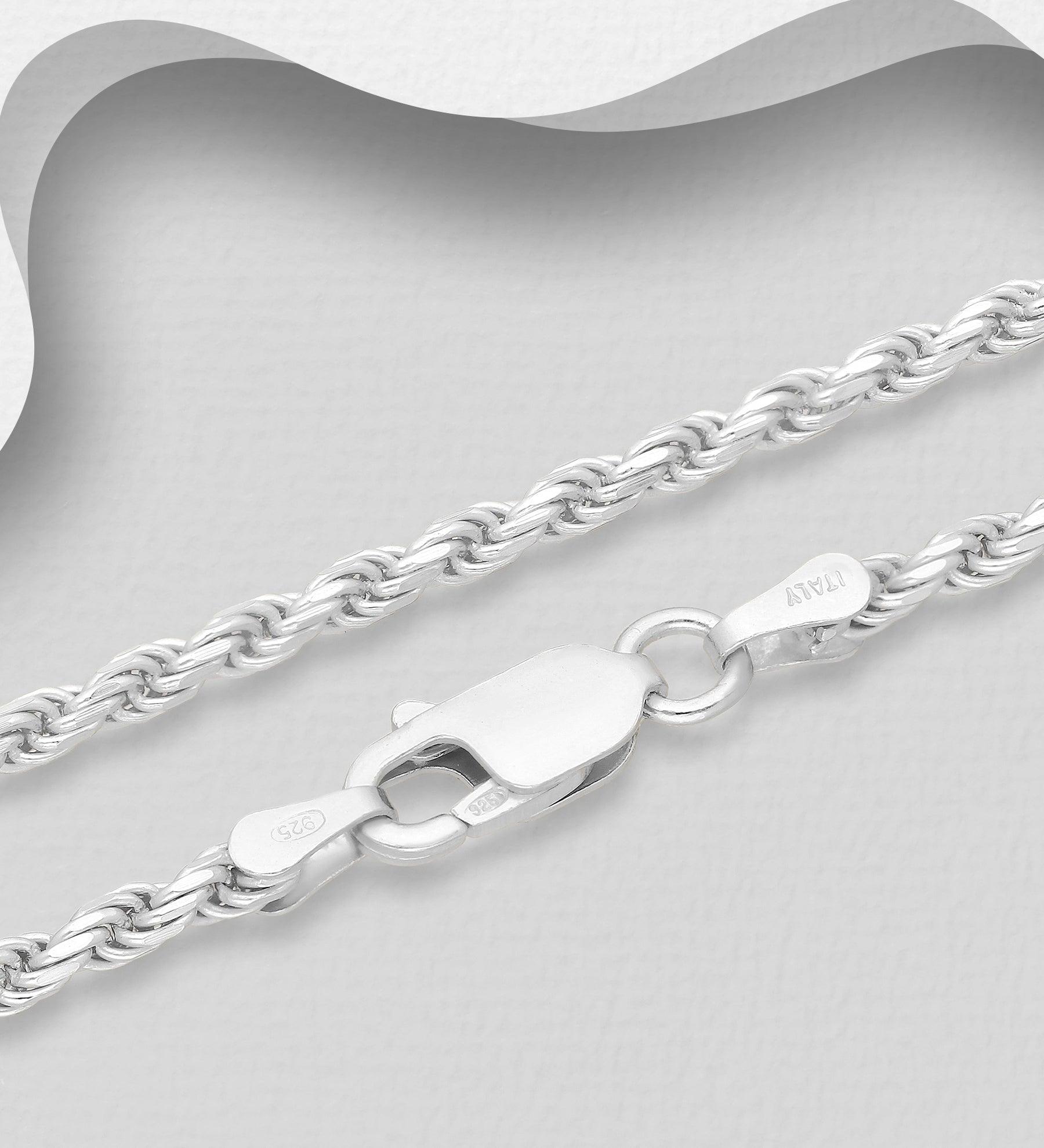 Silver chain, Silver Cordell Chain 55cm