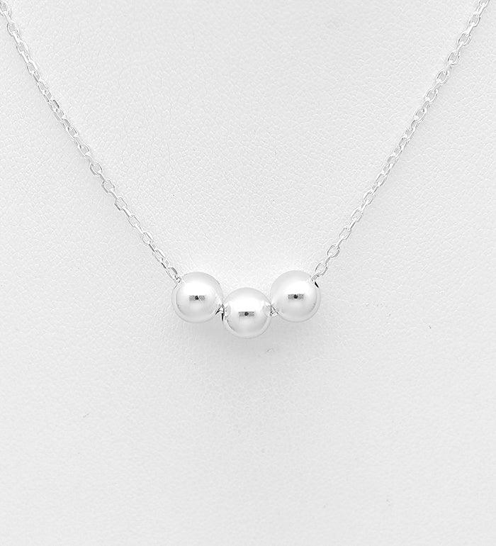 Silver necklace, PREMIUM COLLECTION|Silver Balls