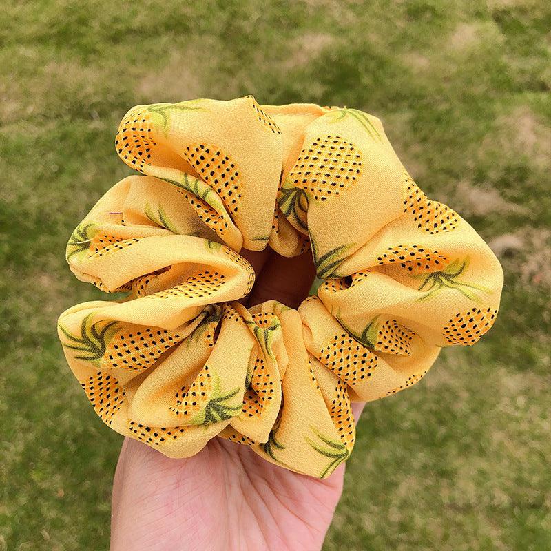 Donut/Scrunchie|SUGAR SUGAR, Pineapple Scrunchie in Yellow