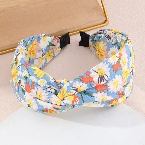 Hiuspanta|SUGAR SUGAR, Comfy Flower Hairband in Blue