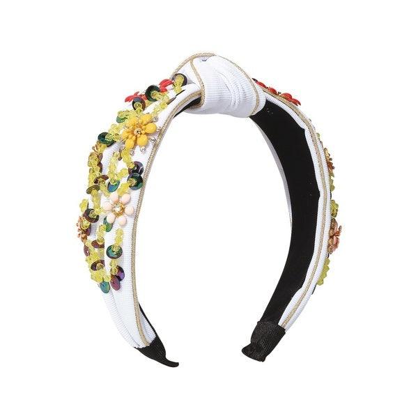 Hairband|SUGAR SUGAR, Amazing Springtime Hairband in White