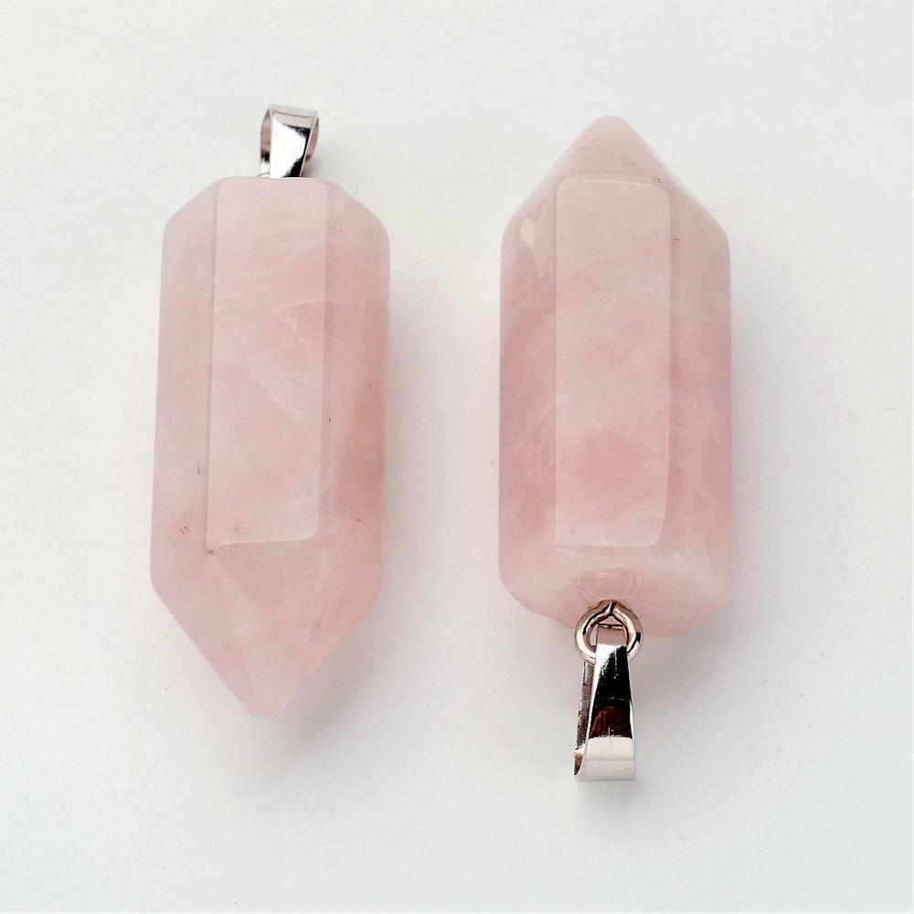 Luonnonkiviriipus, NATURE COLLECTION|Simple Rose Quartz Pendant