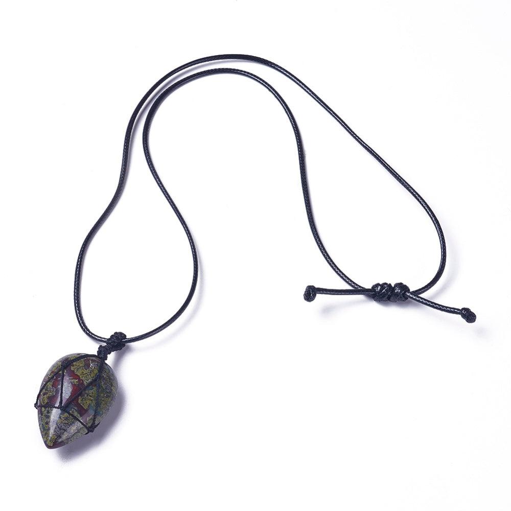 Kaulakoru, NATURE COLLECTION|Bound Dragon Blood Jasper Necklace