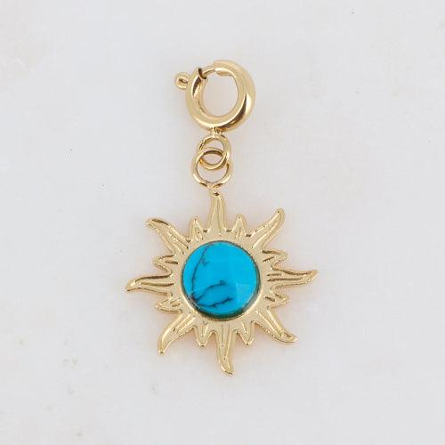 Mascot/pendant, BOHM PARIS|Lockie Charm Solaire -pierre howlite