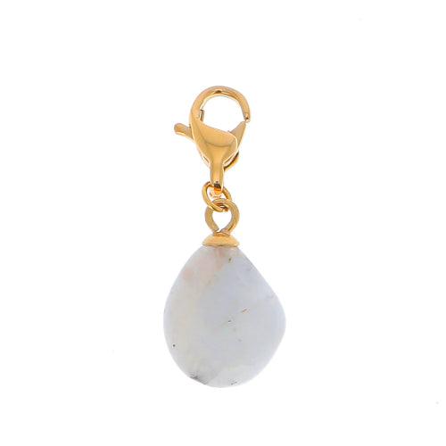 Mascot/pendant, BOHM PARIS|Lockie Charm Naturelle -blanc agathe