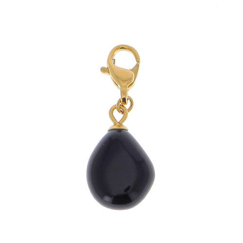 Mascot/pendant, BOHM PARIS|Lockie Charm Naturelle -agathe noir