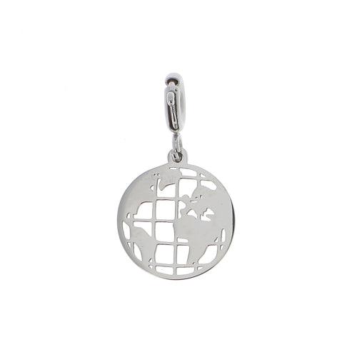 Mascot/pendant, BOHM PARIS|Charm globe -rhodium