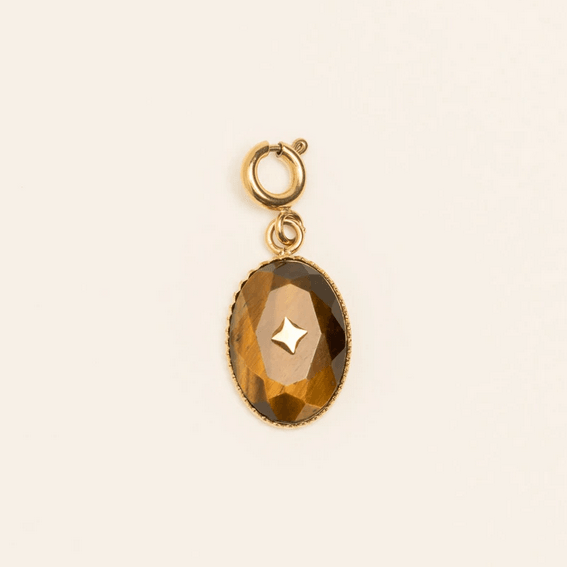 Mascot/pendant, BOHM PARIS|Lockie Charm Castille petit - Tiger's eye