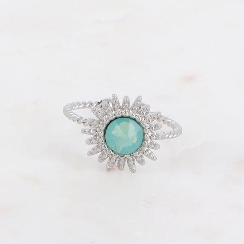 Ring, BOHM PARIS|Bague Dao Rhodium -pacific opal