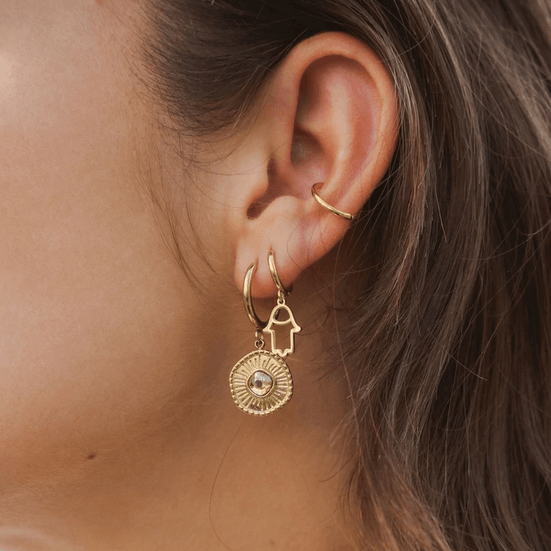 Earrings, BOHM PARIS|Boucles Melissane -clair