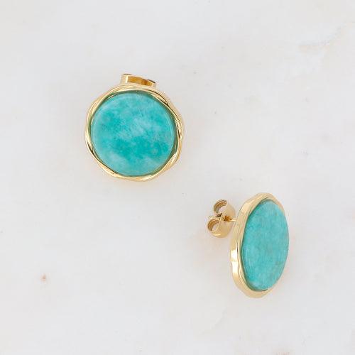 Earrings, BOHM PARIS|Boucles Luce - amazonite