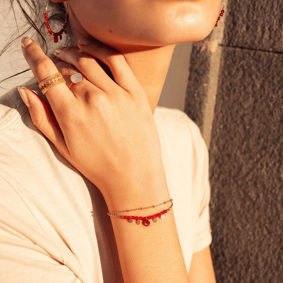 Bracelet, BOHM PARIS|Bracelet Simone -corneline