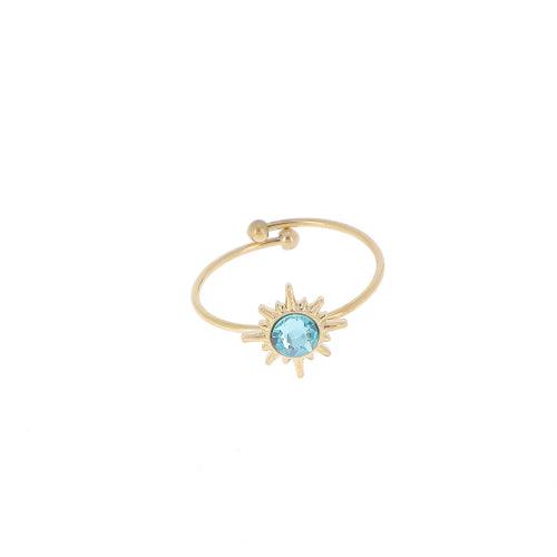 Ring, BOHM PARIS|Bague Melany -light turquoise