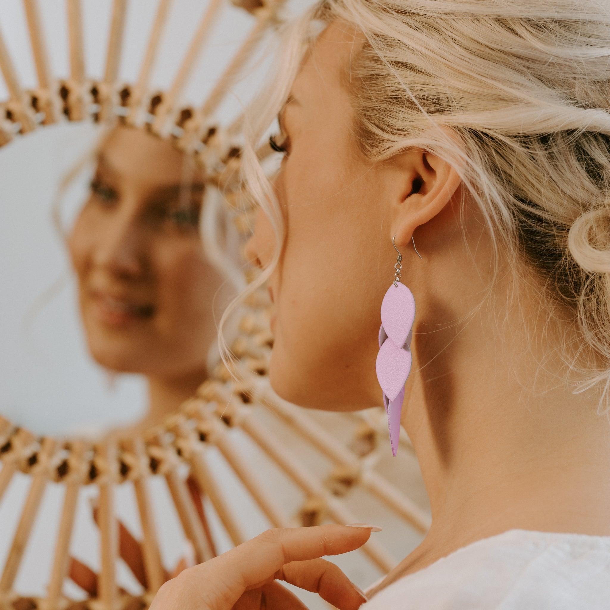 LEMPI earrings, Grain (lavender)