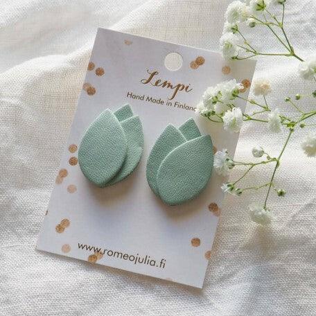 LEMPI earrings, Tulip (mint green)