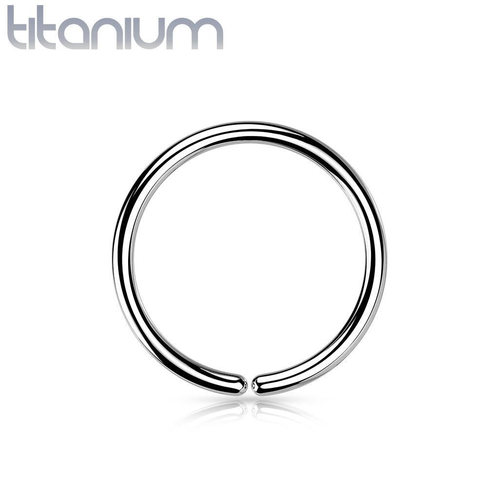 Piercing ring 0.8mm, Titanium Bendable Hoop