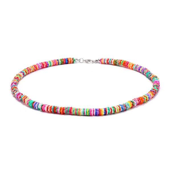 Kaulakoru, FRENCH RIVIERA|Multicolor Flower Surf Necklace