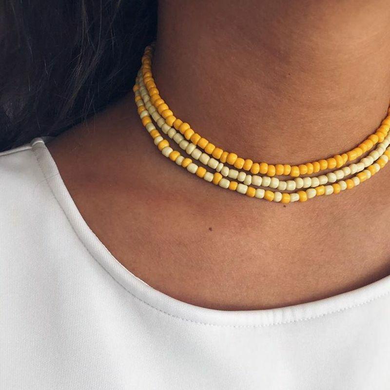 Necklace, FRENCH RIVIERA|Sunshine Necklace -yellow necklace