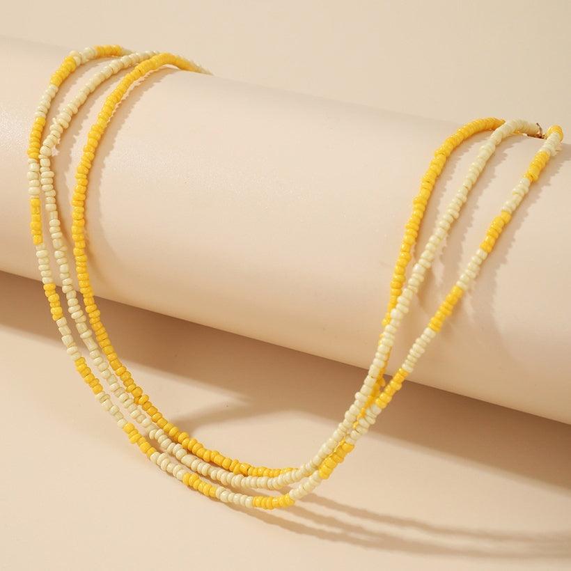 Necklace, FRENCH RIVIERA|Sunshine Necklace -yellow necklace